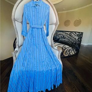 Banana republic belted maxi dress with 100% cotton lining